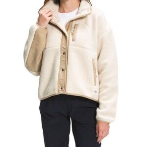 The North Face Cream fleece jacket
